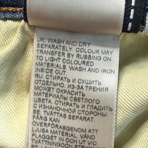 7 For All Mankind Medium Blue Straight Leg Denim Jeans Men's Size 38 x 32 - Picture 9 of 10